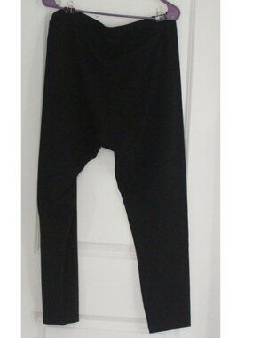 J. Jill Womens Plus Size Black Pima Cotton Ankle Leggings Stretch Waist Pants 2X